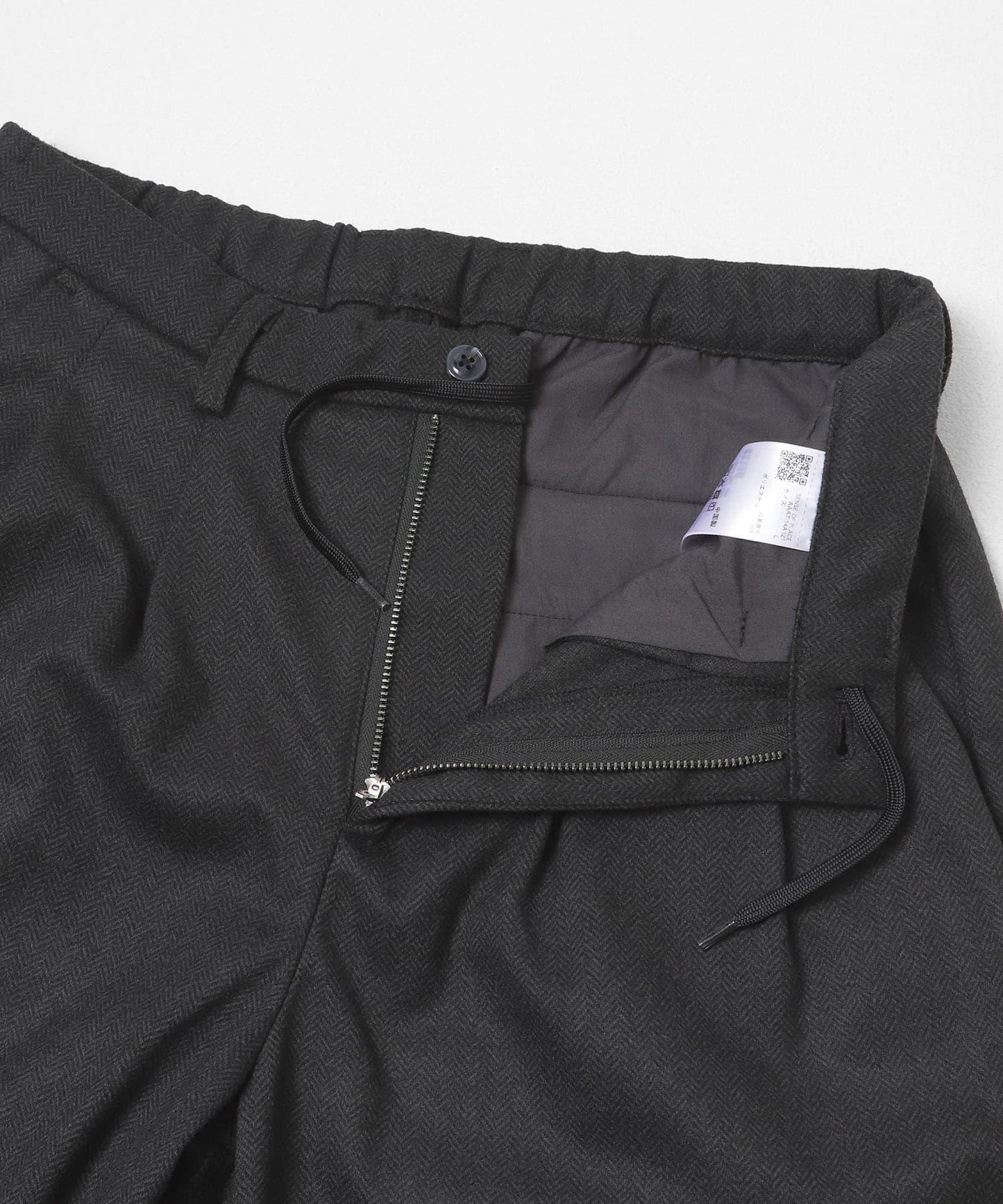 磨毛休閒寬腿褲