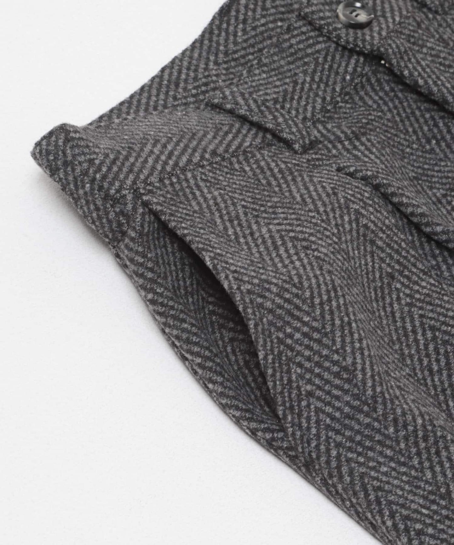 仿羊毛人字紋寬腿褲