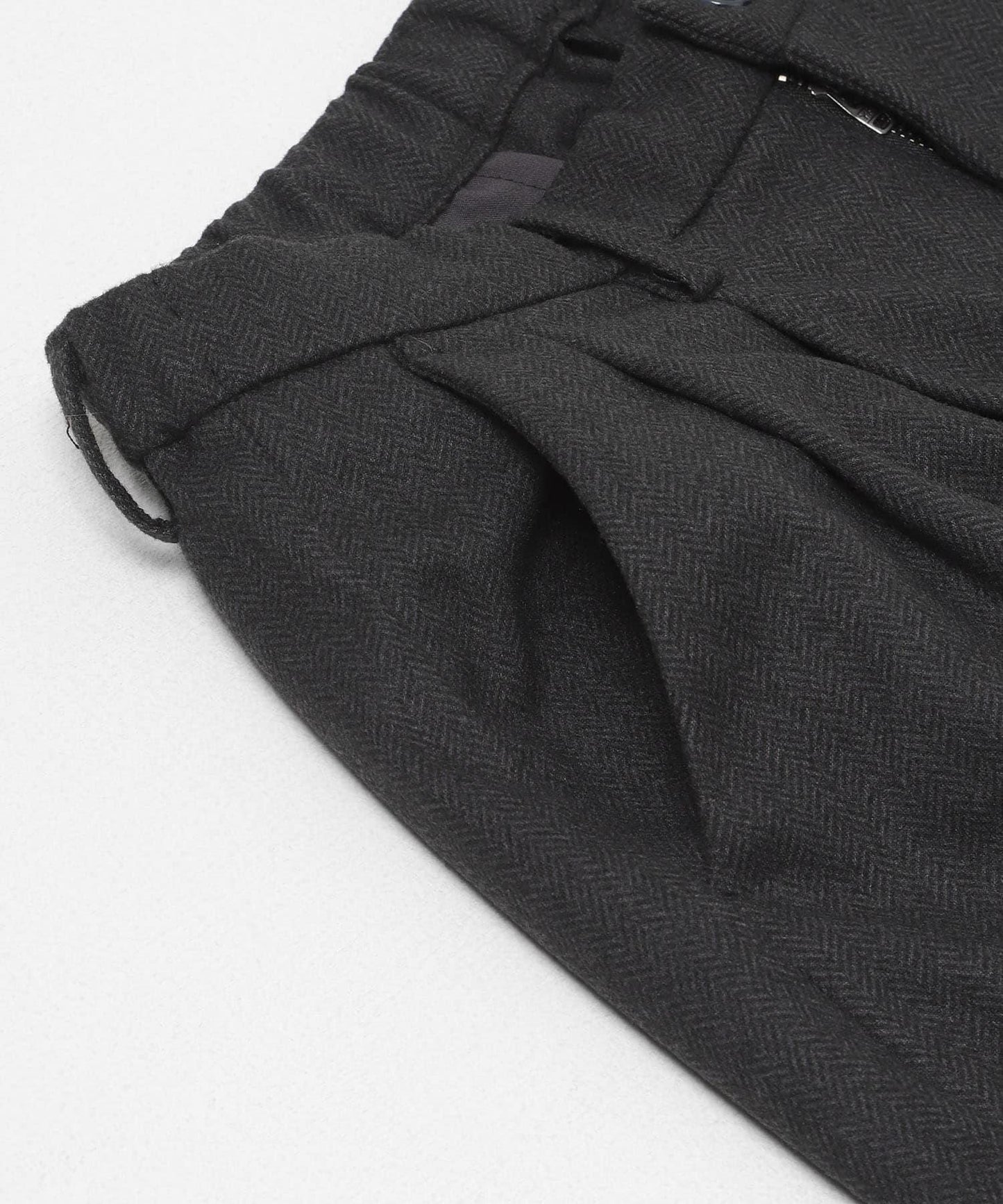 磨毛休閒寬腿褲