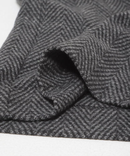 仿羊毛人字紋寬腿褲