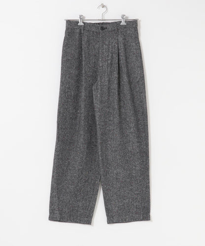 彩色斑點一褶桶型褲