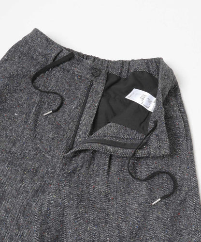 彩色斑點一褶桶型褲