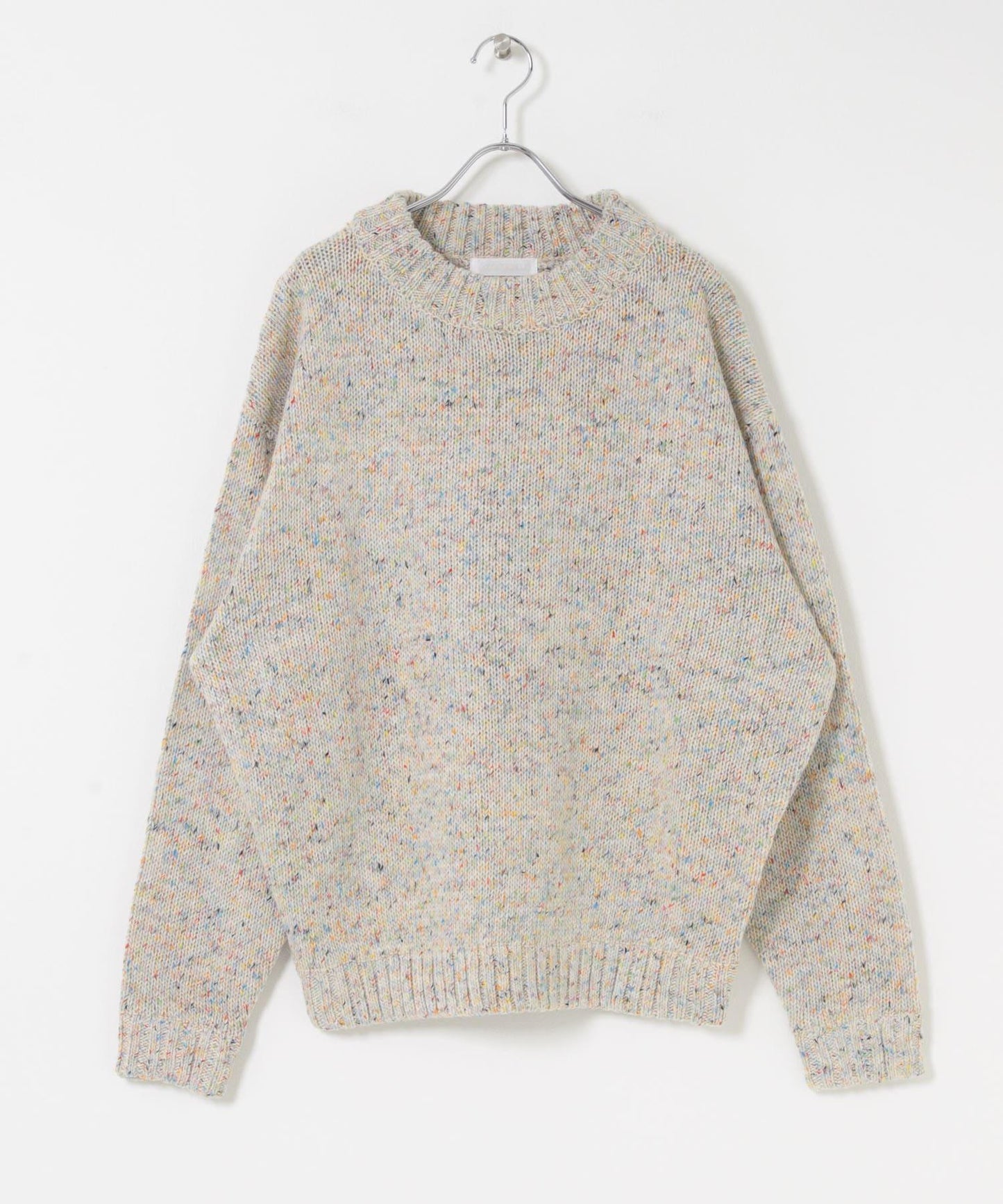 可水洗彩色紗點針織套頭衫