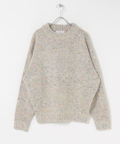 可水洗彩色紗點針織套頭衫