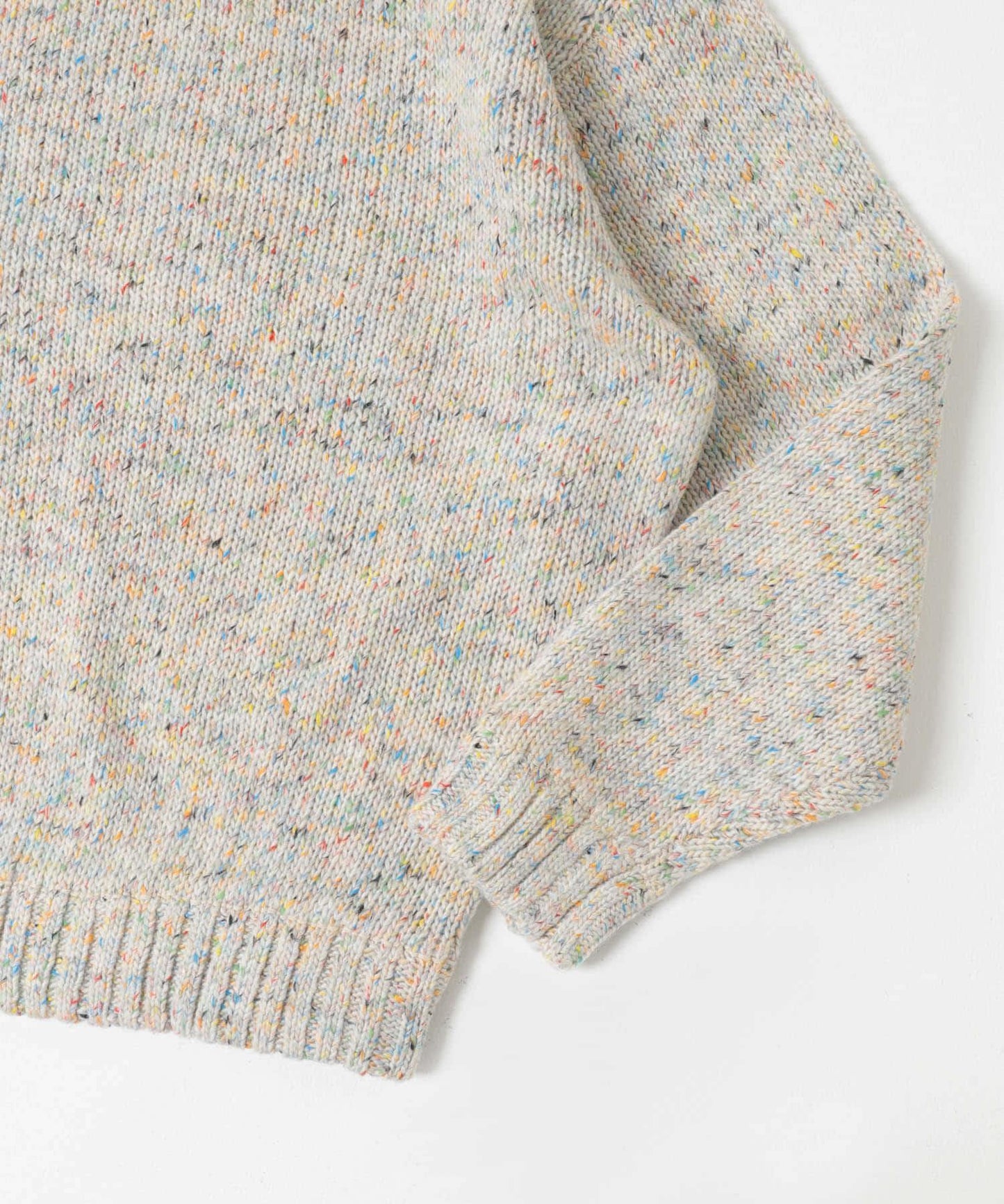 可水洗彩色紗點針織套頭衫