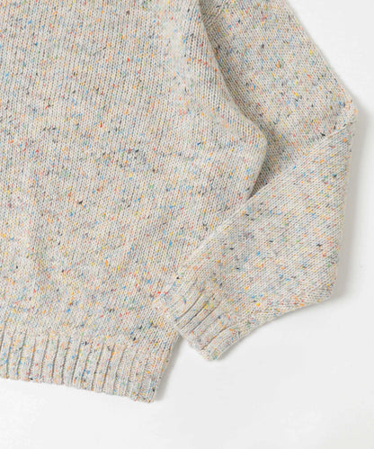 可水洗彩色紗點針織套頭衫