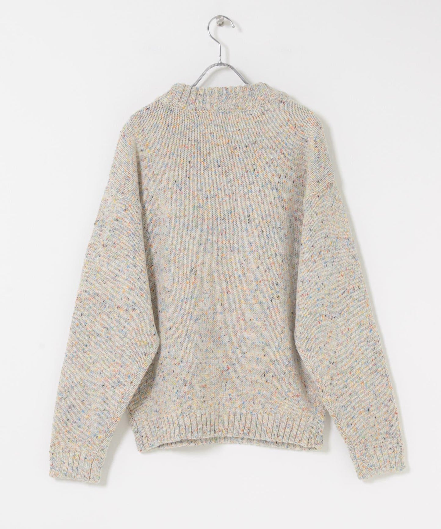 可水洗彩色紗點針織套頭衫