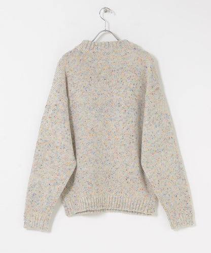 可水洗彩色紗點針織套頭衫