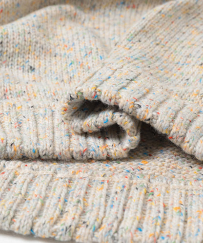 可水洗彩色紗點針織套頭衫