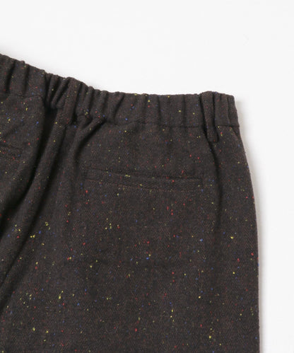 彩色斑點一褶桶型褲