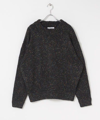 可水洗彩色紗點針織套頭衫