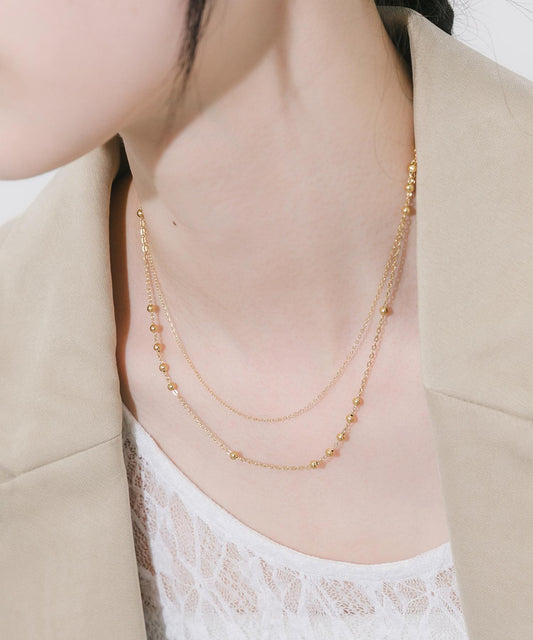 不鏽鋼球鏈多層項鍊