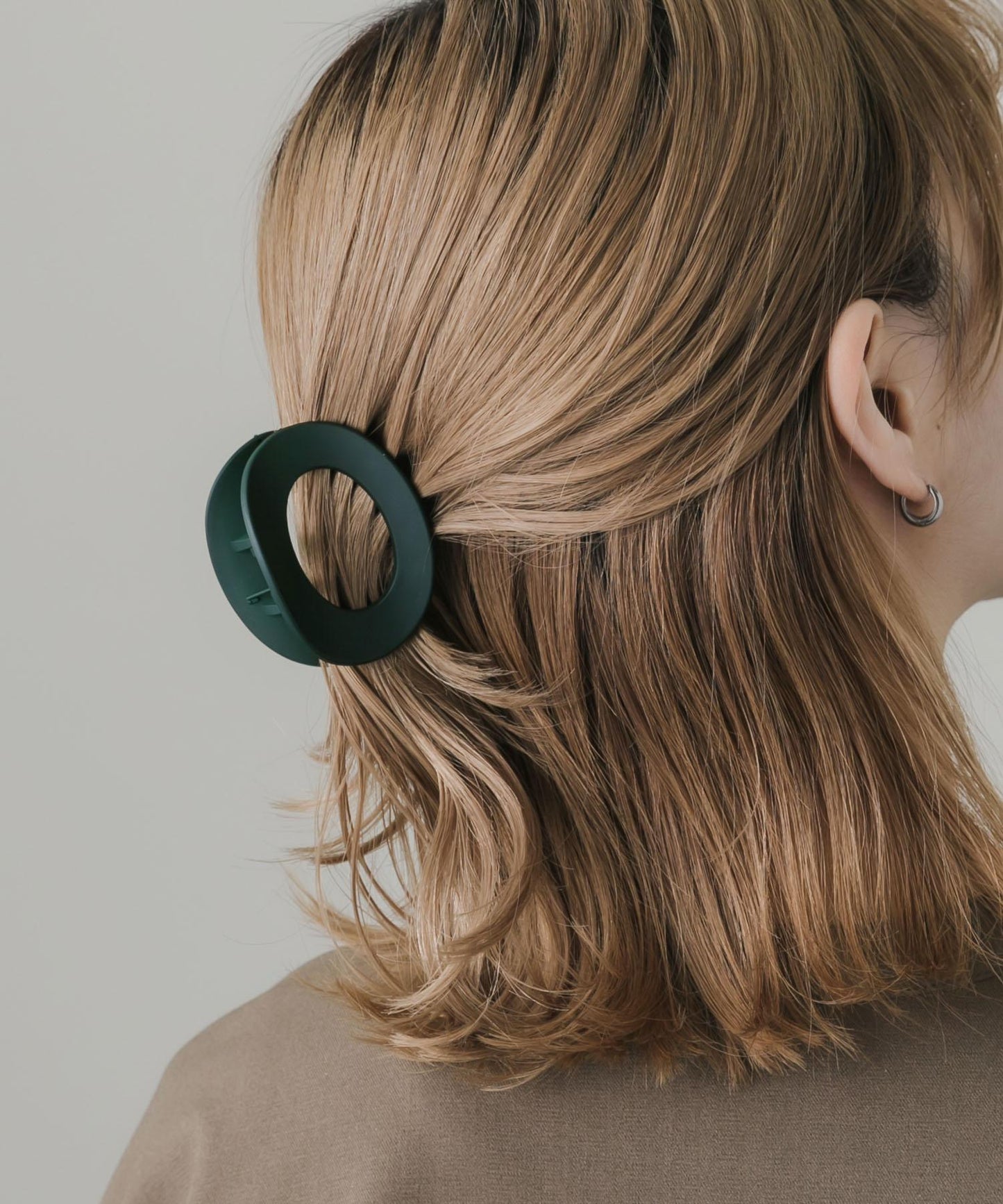 啞光橢圓髮夾