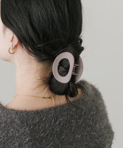 啞光橢圓髮夾