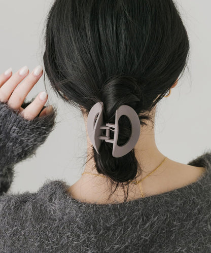 啞光橢圓髮夾