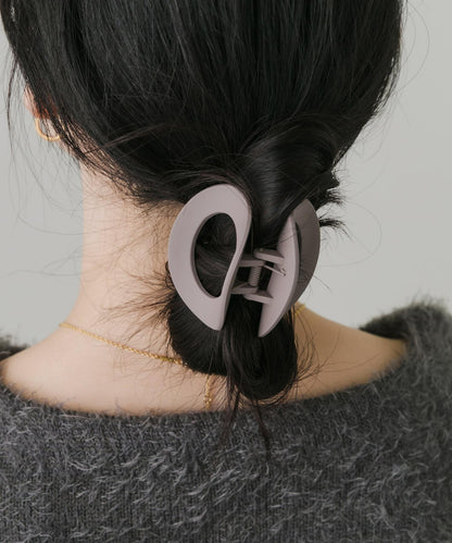 啞光橢圓髮夾