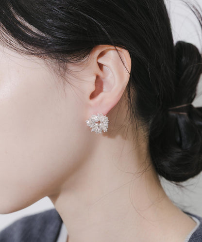 閃耀水晶珍珠耳環