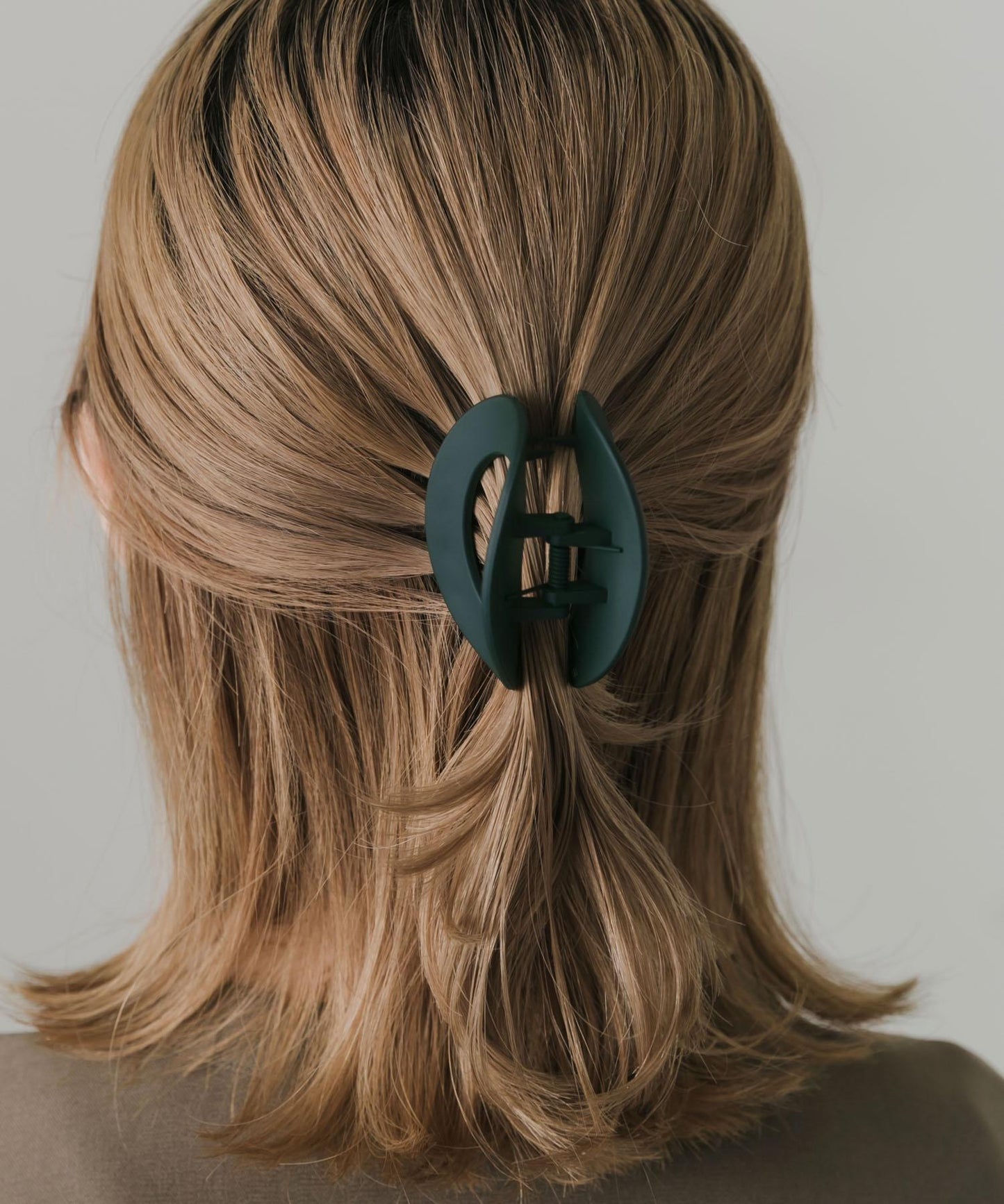 啞光橢圓髮夾