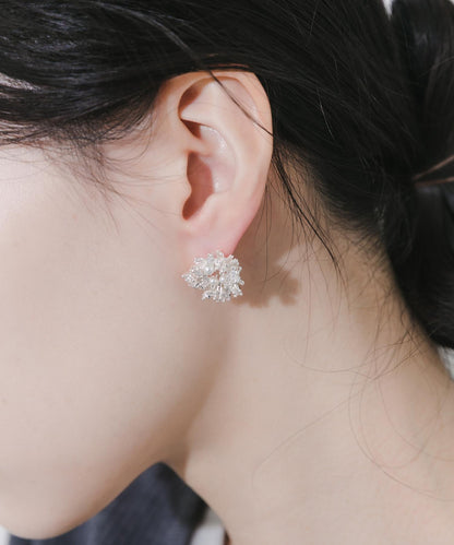 閃耀水晶珍珠耳環