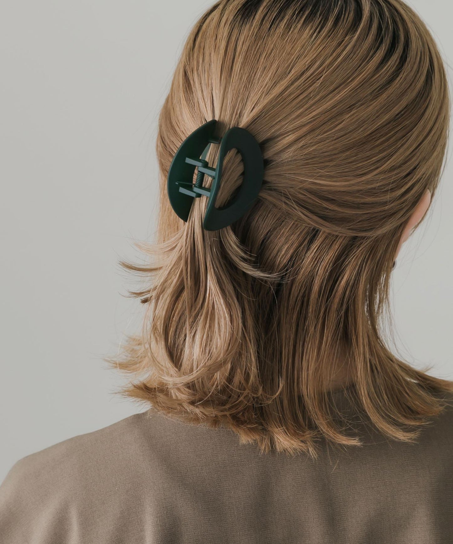 啞光橢圓髮夾