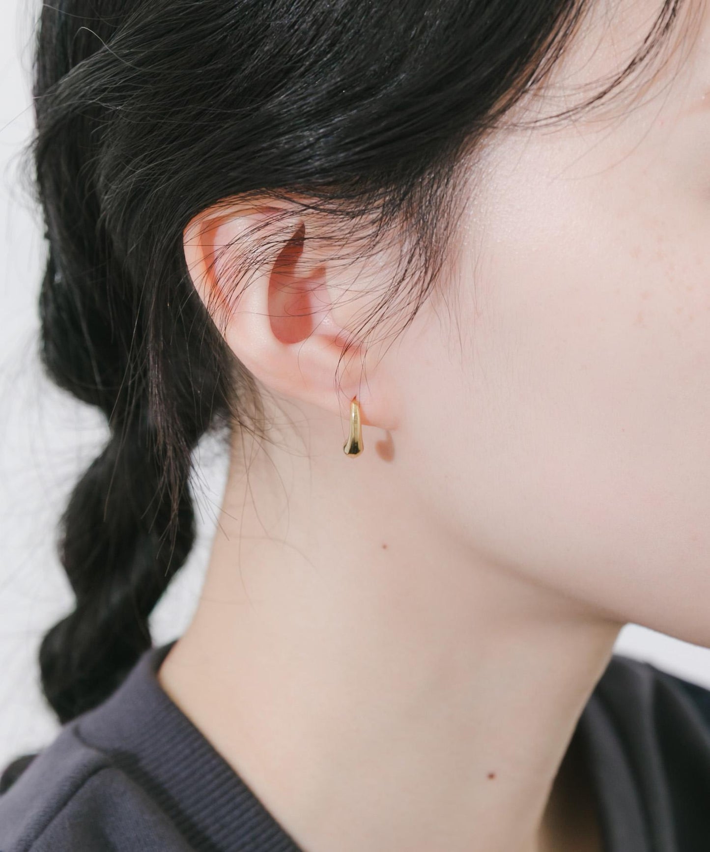 不鏽鋼水滴耳環