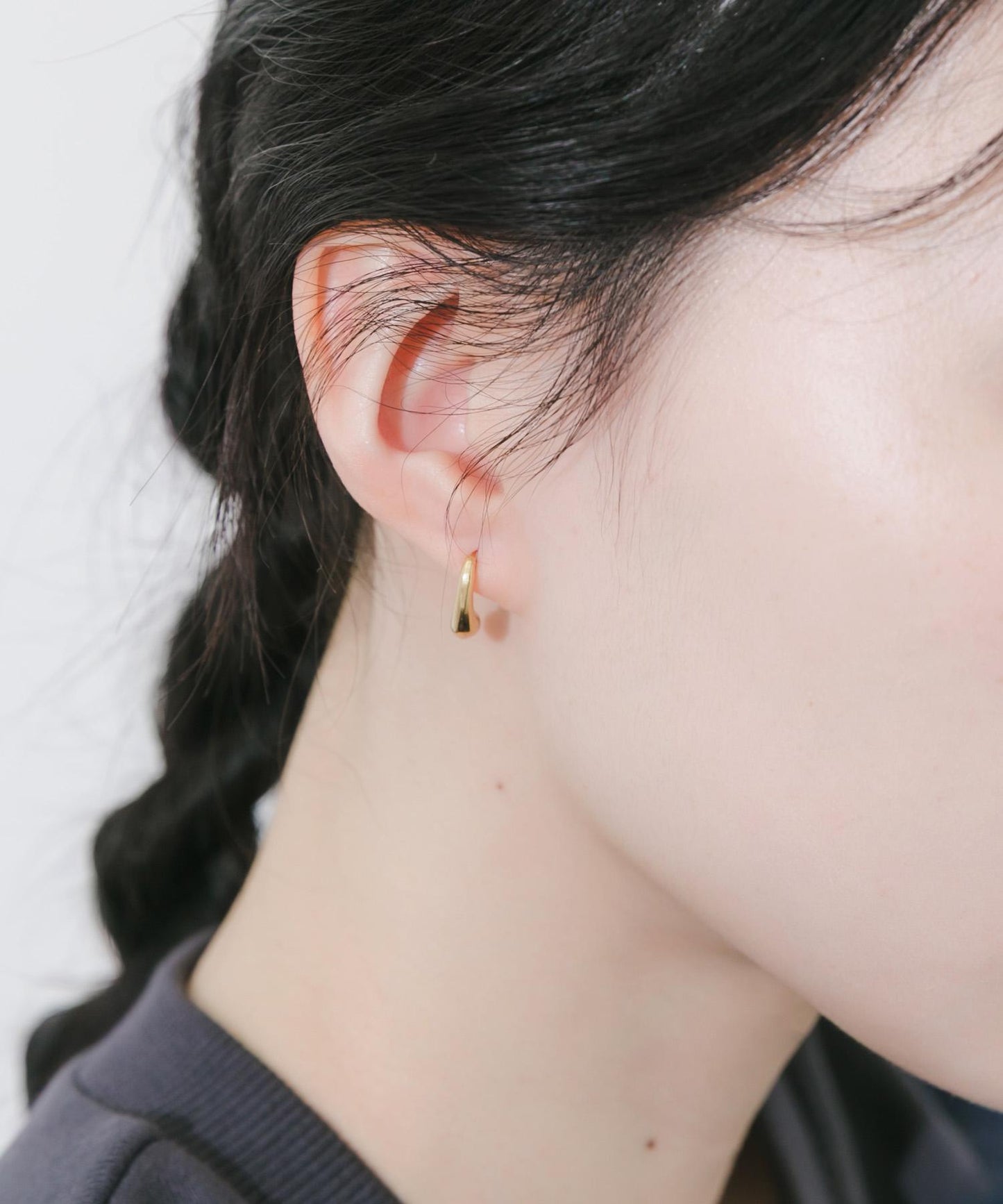 不鏽鋼水滴耳環