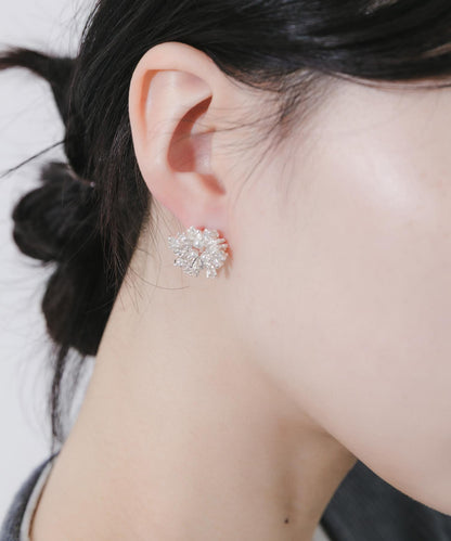 閃耀水晶珍珠耳環