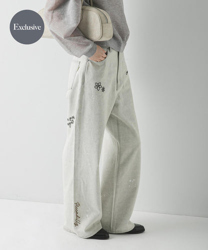 『聯名』PICCADILLY×URBAN RESEARCH 刺繡牛仔褲