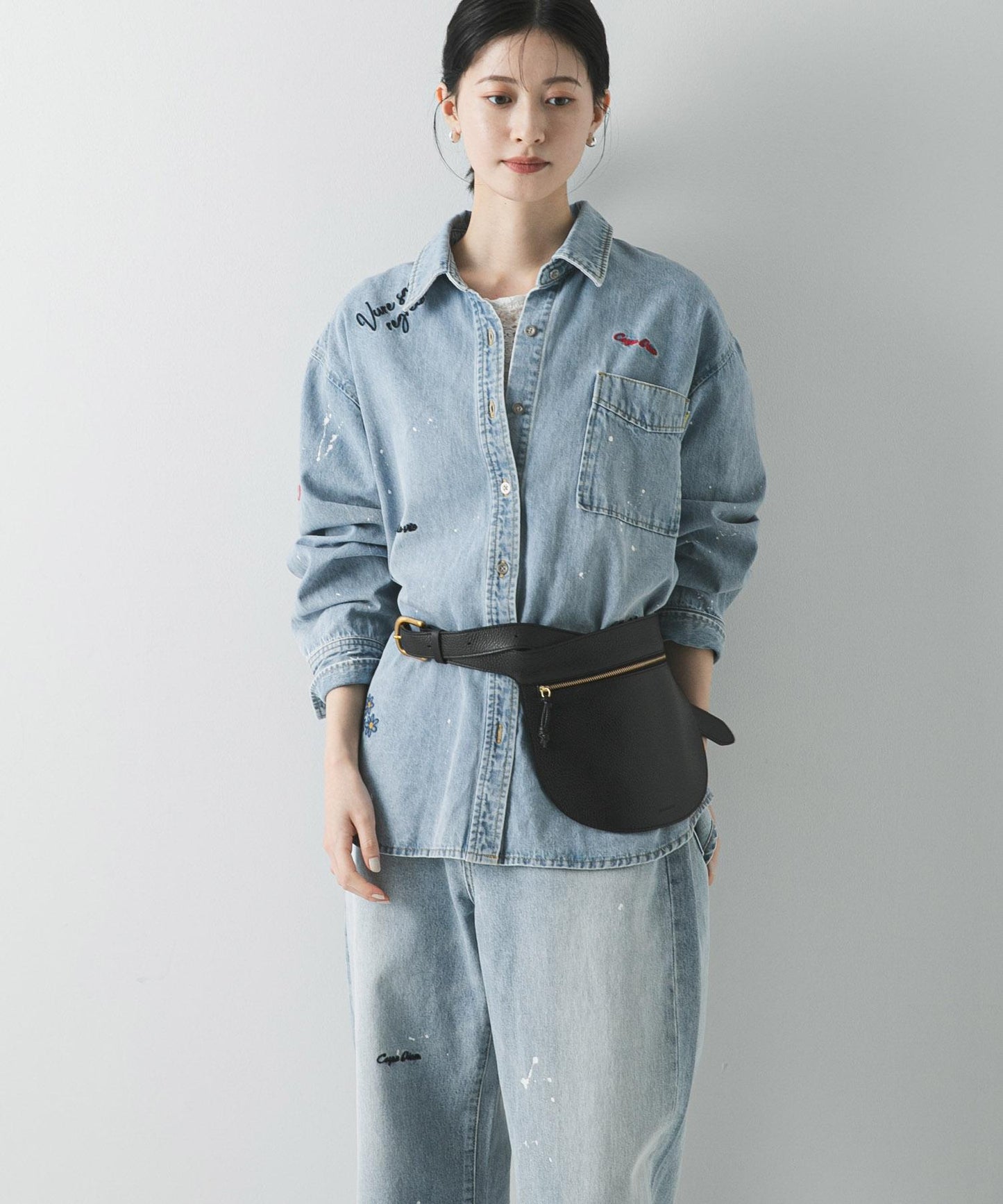 『聯名』PICCADILLY×URBAN RESEARCH 刺繡牛仔襯衫