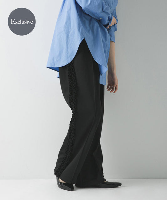 『聯名』crinkle crinkle crinkle×URBAN RESEARCH荷葉邊運動長褲