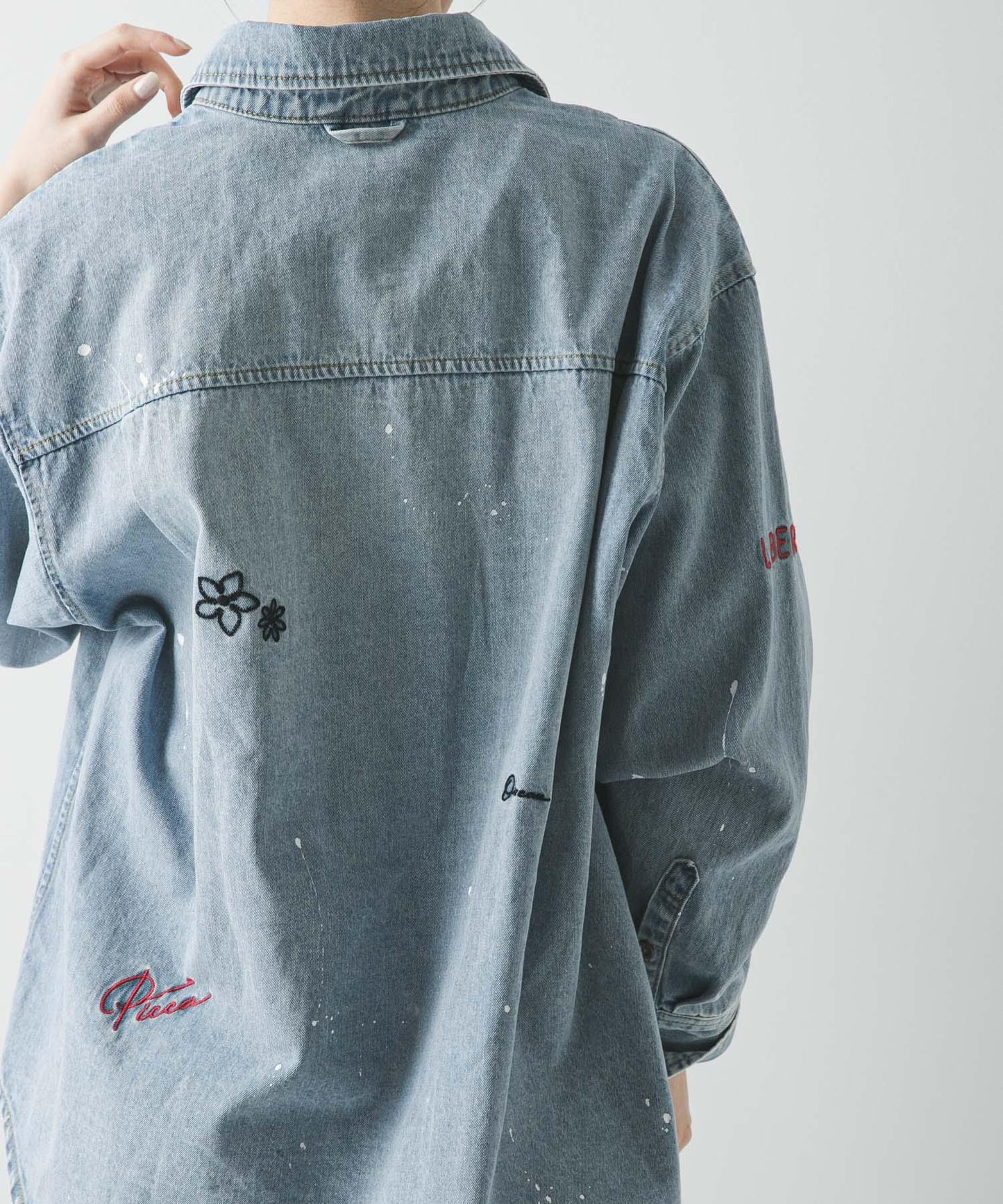 『聯名』PICCADILLY×URBAN RESEARCH 刺繡牛仔襯衫