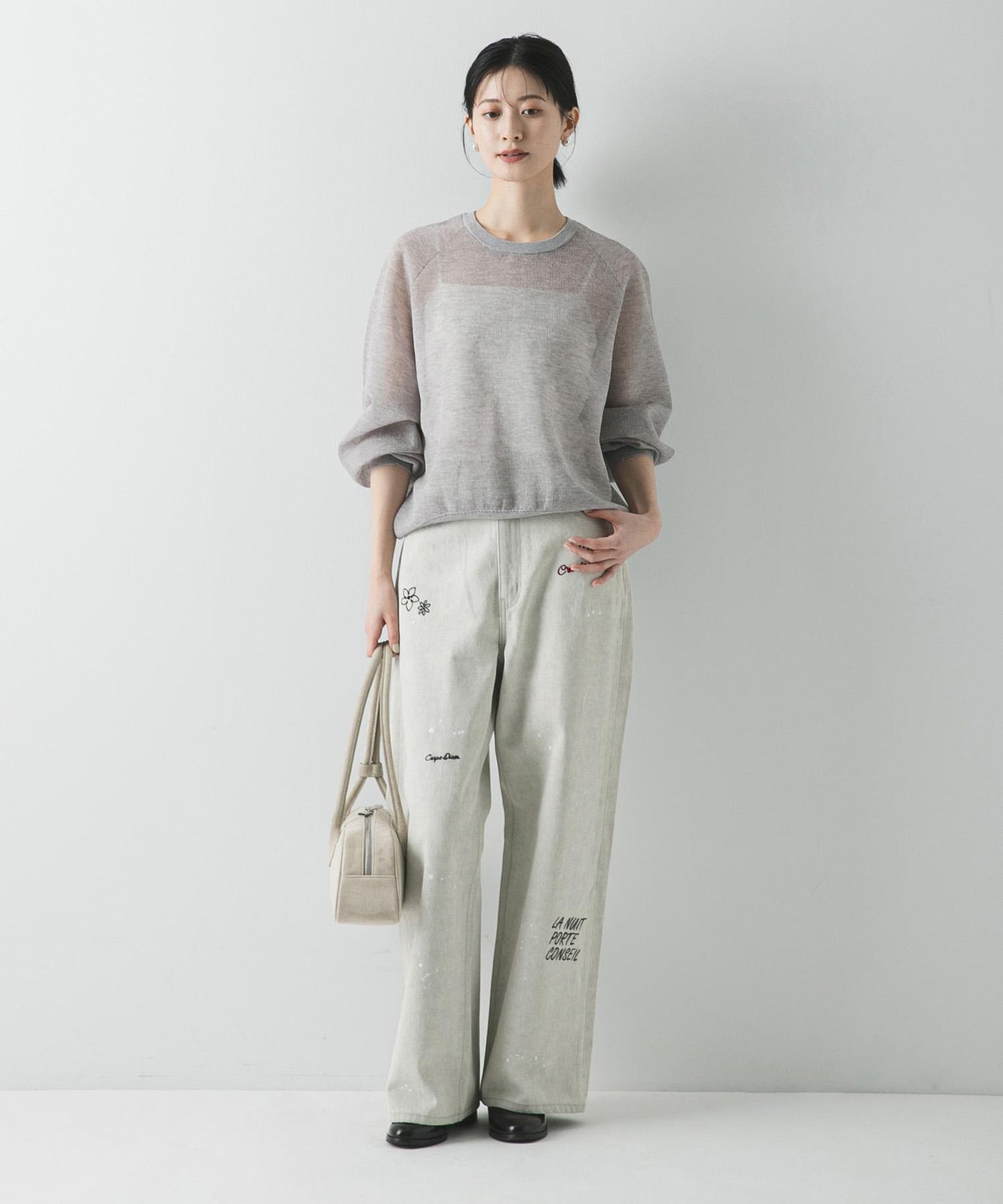 『聯名』PICCADILLY×URBAN RESEARCH 刺繡牛仔褲