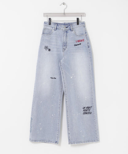 『聯名』PICCADILLY×URBAN RESEARCH 刺繡牛仔褲