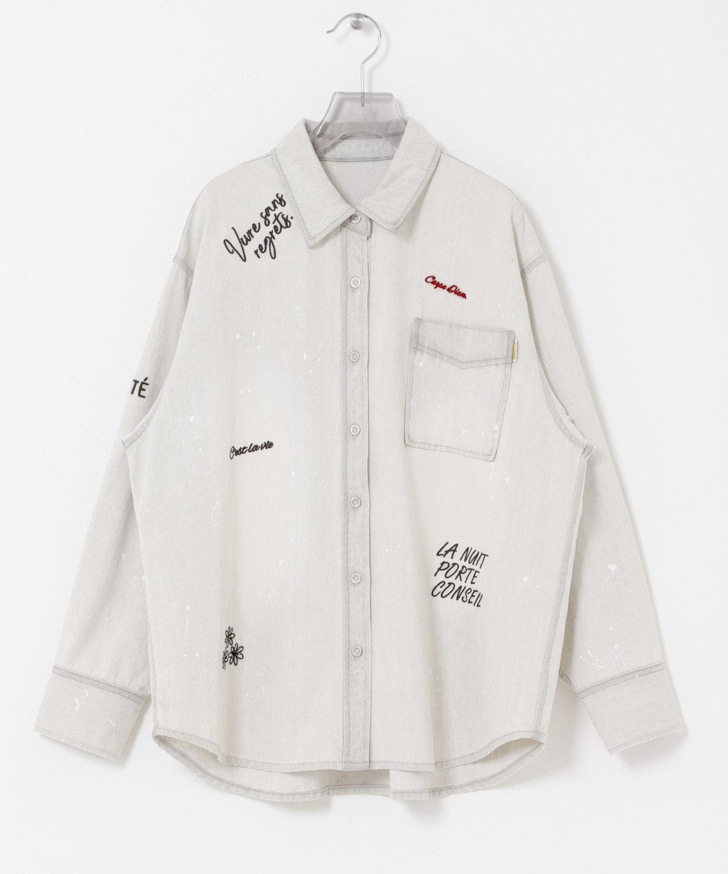 『聯名』PICCADILLY×URBAN RESEARCH 刺繡牛仔襯衫