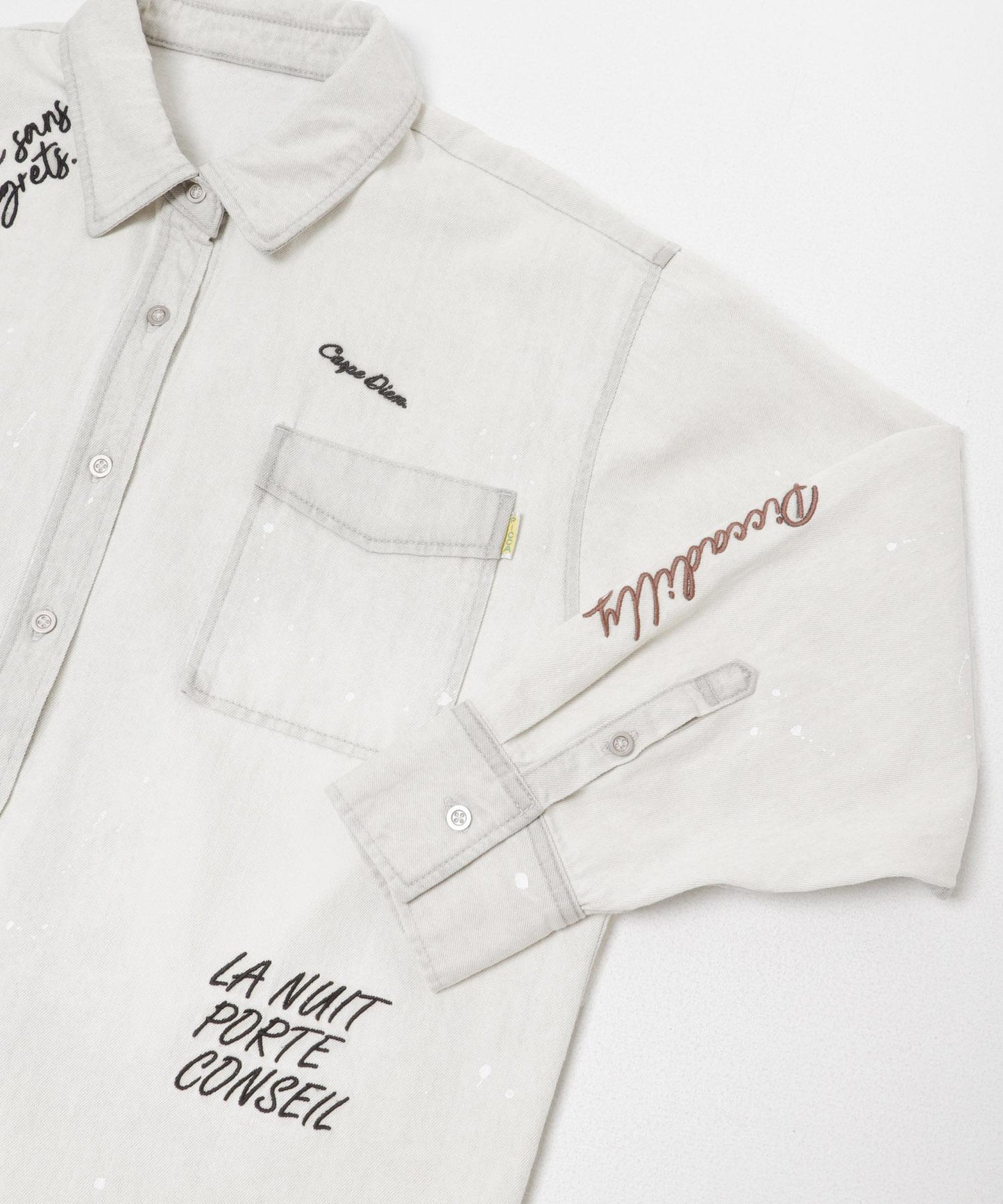 『聯名』PICCADILLY×URBAN RESEARCH 刺繡牛仔襯衫