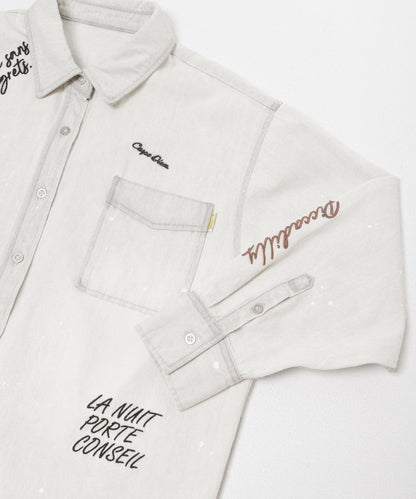 『聯名』PICCADILLY×URBAN RESEARCH 刺繡牛仔襯衫