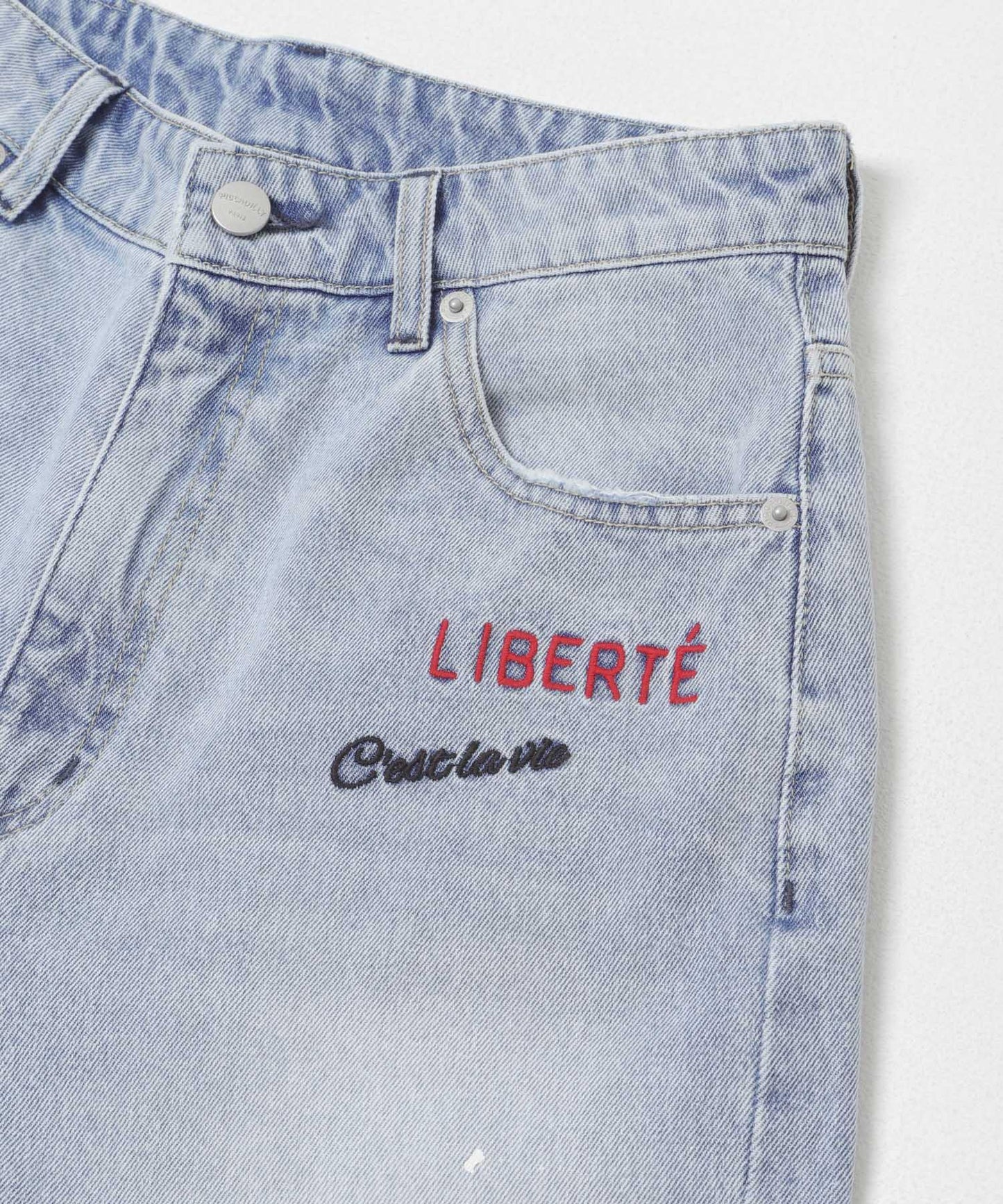 『聯名』PICCADILLY×URBAN RESEARCH 刺繡牛仔褲