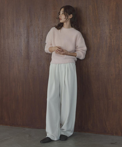 迷你羽毛雙面針織套頭衫