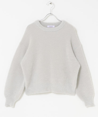 迷你羽毛雙面針織套頭衫