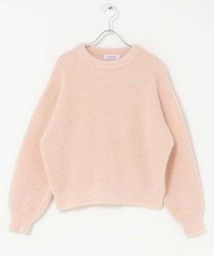 迷你羽毛雙面針織套頭衫