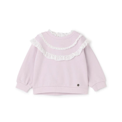 鏤空蕾絲拼接衛衣