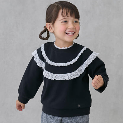 鏤空蕾絲拼接衛衣