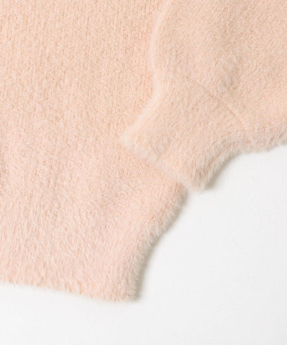 迷你羽毛雙面針織套頭衫