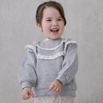 鏤空蕾絲拼接衛衣