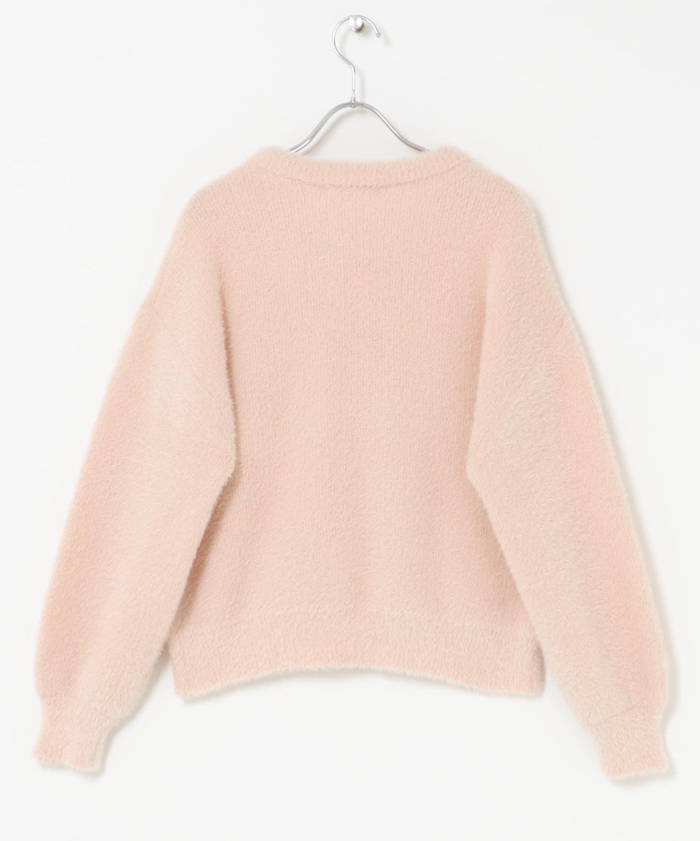 迷你羽毛雙面針織套頭衫