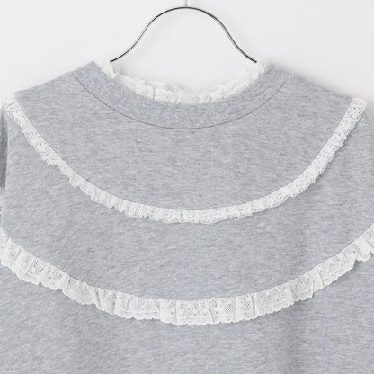 【リンク】拼接蕾絲衛衣