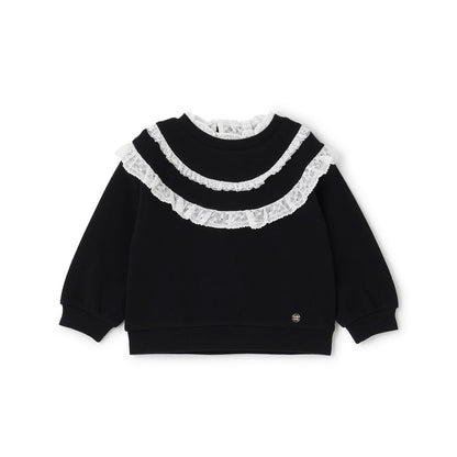 鏤空蕾絲拼接衛衣