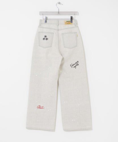 『聯名』PICCADILLY×URBAN RESEARCH 刺繡牛仔褲