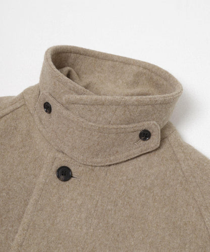 羊毛海狸呢繫帶大衣