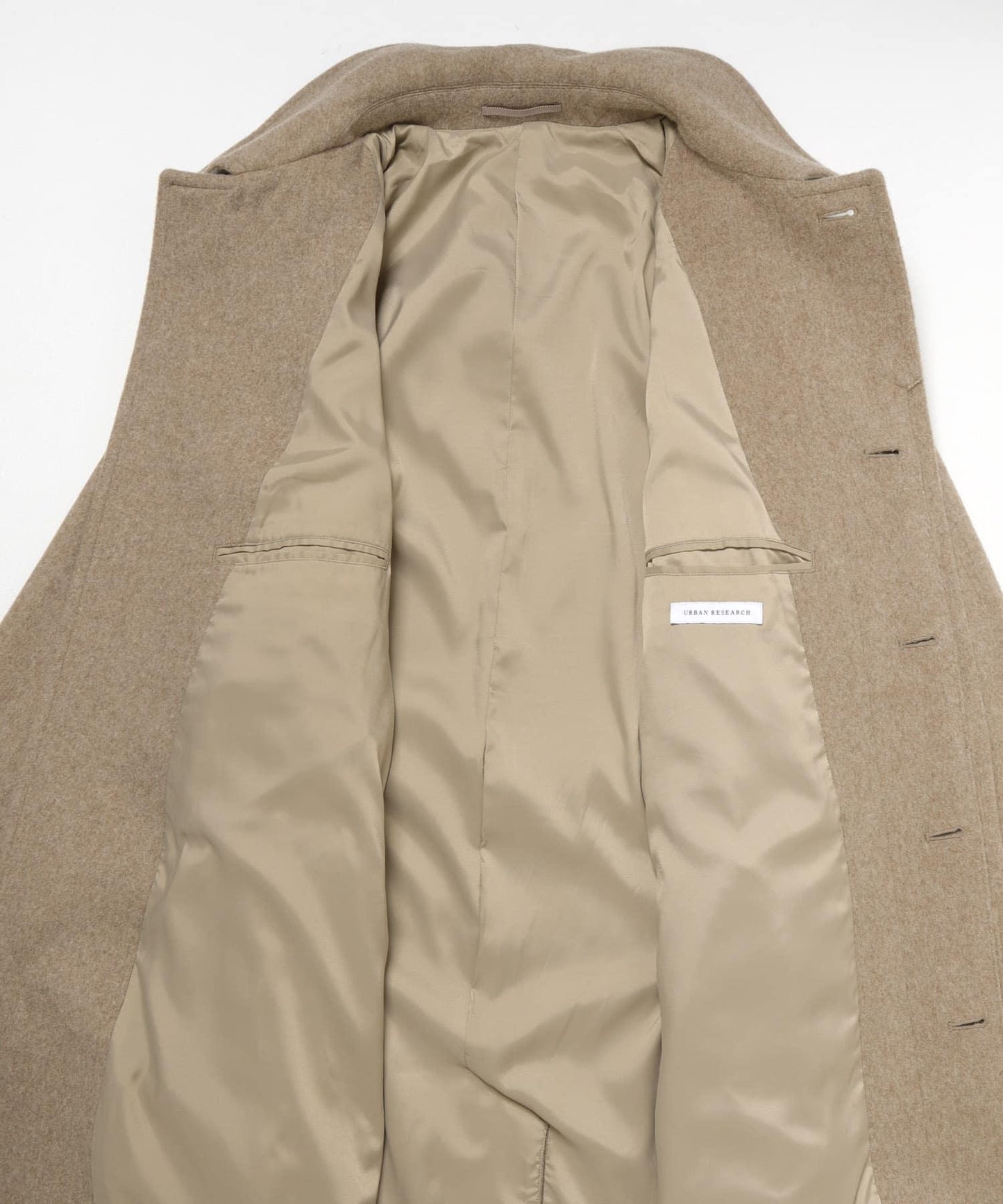 羊毛海狸呢繫帶大衣